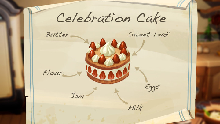 Where To Get The Celebration Cake Recipe In Palia