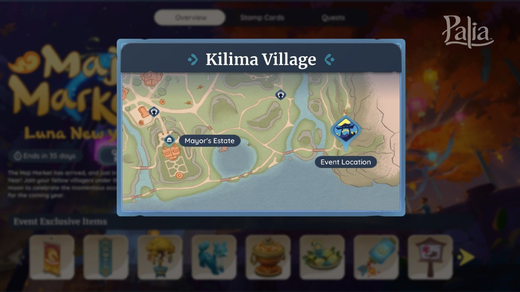 Head east of Kilima Village below Whispering Banks and cross over two bridges to reach Kilima Village Fairgrounds, the location of Maji Market. (Picture: Singularity 6)