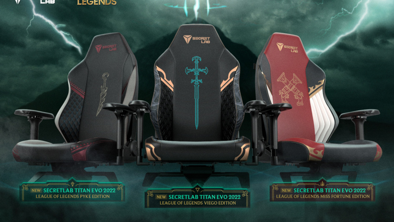 Secretlab announces LoL Ruination Collection, featuring Viego, Miss Fortune, and Pyke