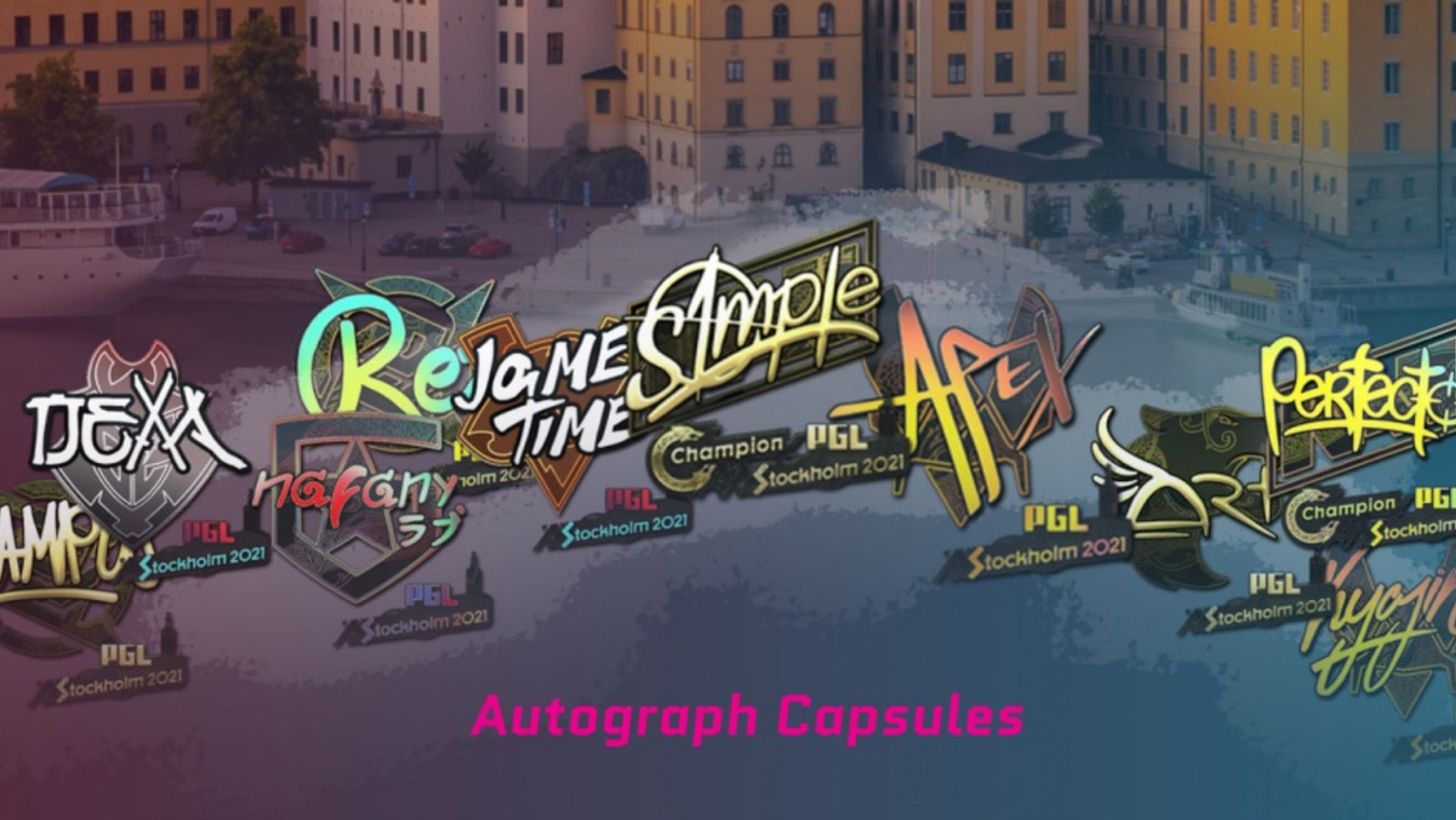 All PGL Stockholm Major autographs - Finalist and Champions sticker capsules