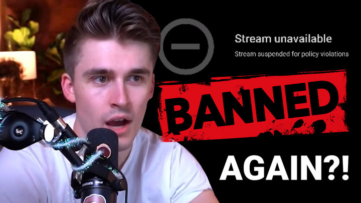 Ludwig banned AGAIN from YouTube mere days after joining the platform