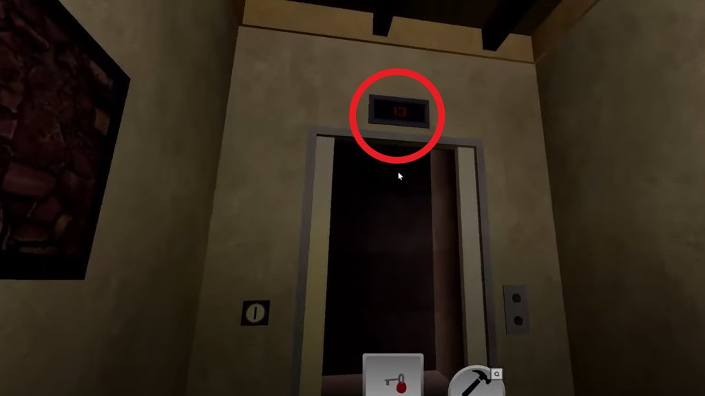 There's an elevator left of the room where you found the Elevator Key.