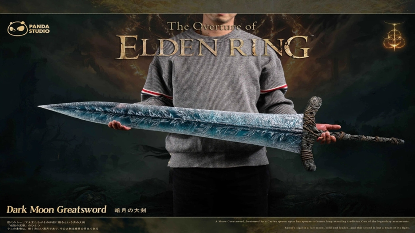 Lifesize Dark Moon Greatsword Replica Now Available for Elden Ring Fans