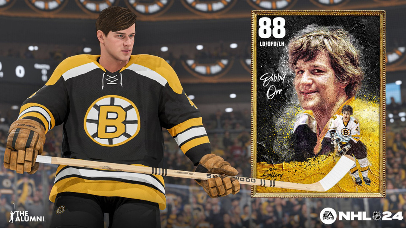 Bruins Legend Bobby Orr Joins NHL 24 Roster