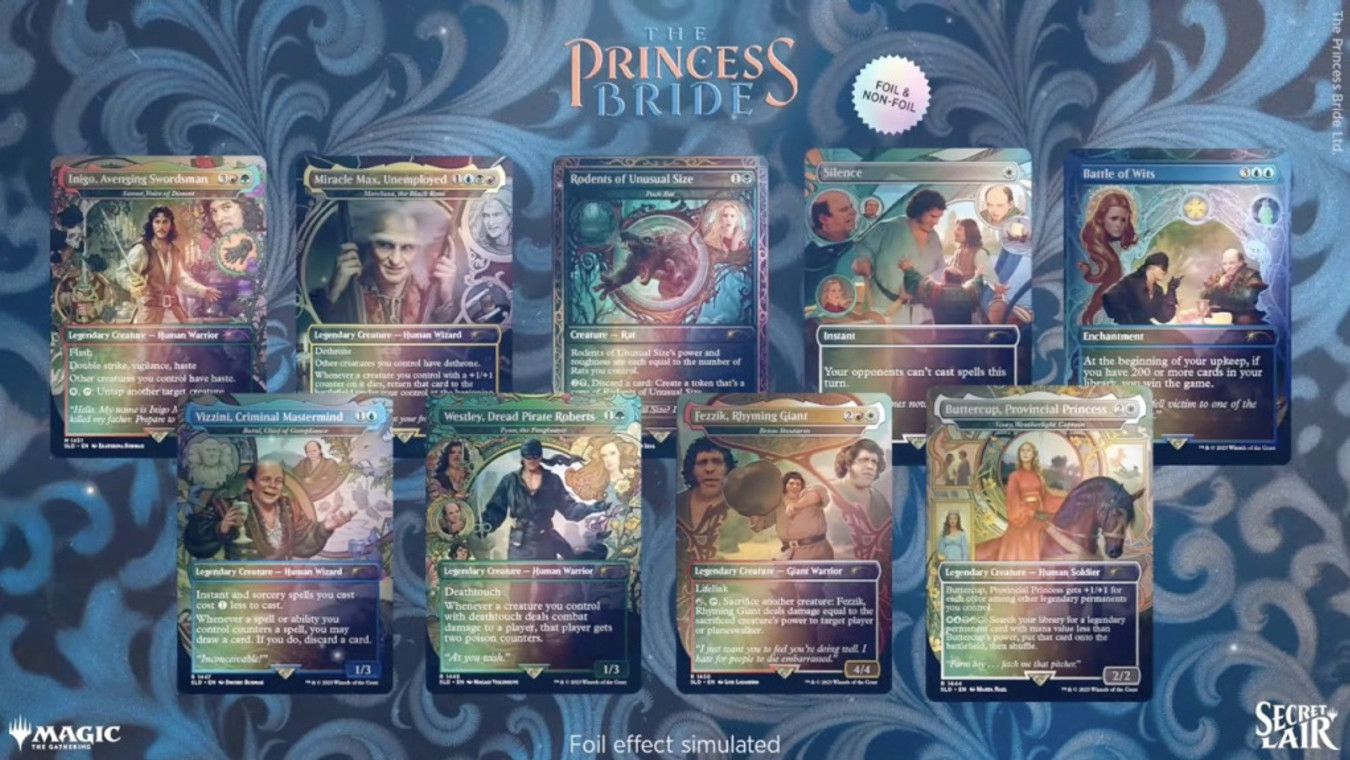 Magic The Gathering: Princess Bride Secret Lair Cards