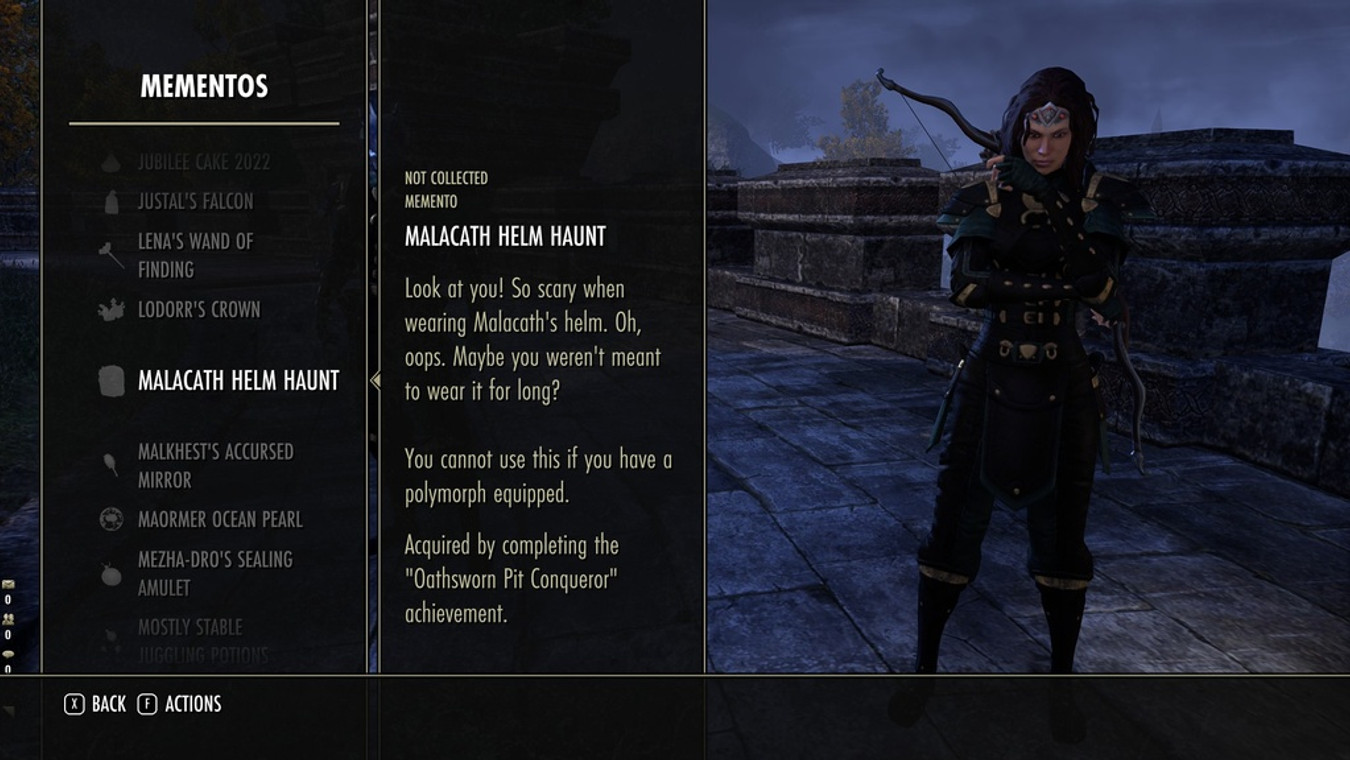 Oathsworn Pit Memento: How To Get Malacath Helm Haunt In ESO