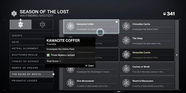 Destiny 2: Kamacite Coffer guide