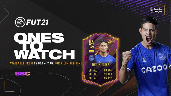 FIFA 21 James Rodriguez Ones to Watch SBC: Requirements and cheap solutions
