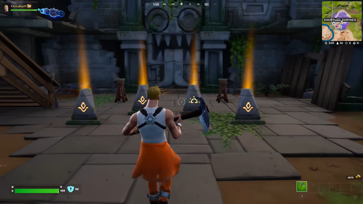 Fortnite Shuffled Shrines Puzzle - How To Find Secret Door Past The Main Chamber