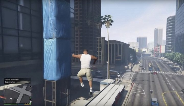 GTA 5 Super Jump cheat for PC, PlayStation, Xbox, and Switch