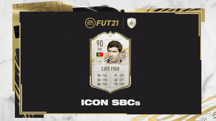 FIFA 21 Luis Figo Icon SBC: Cheapest solution, stats, and rewards