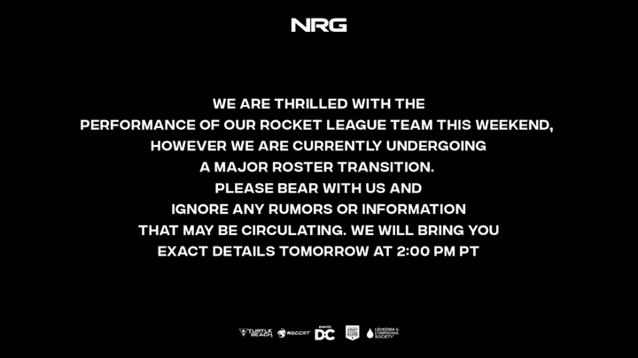Three theories on what NRG's "major roster transition" could be