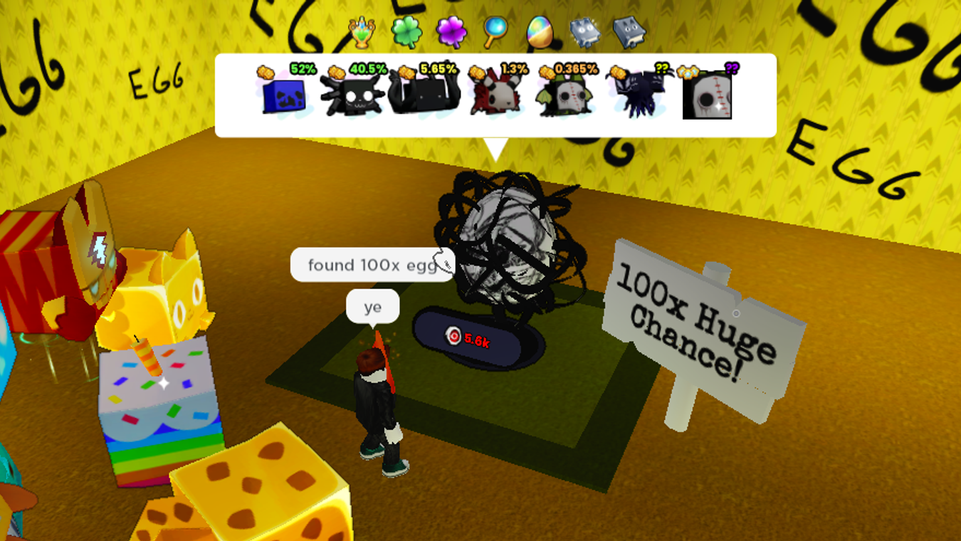 How To Find 100X HUGE Chance Egg In Pet Simulator 99 Backrooms Event