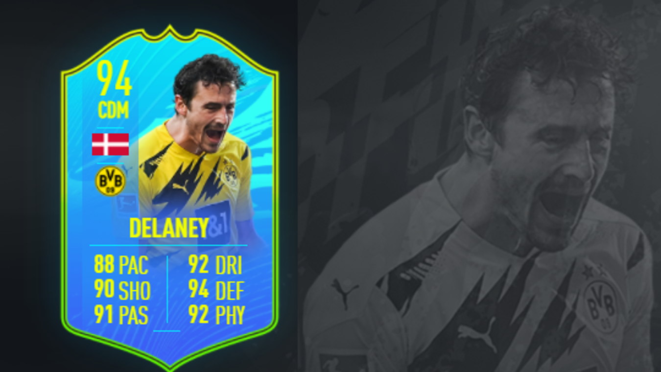 FIFA 21 Thomas Delaney FOF: Cheapest solutions, rewards, stats