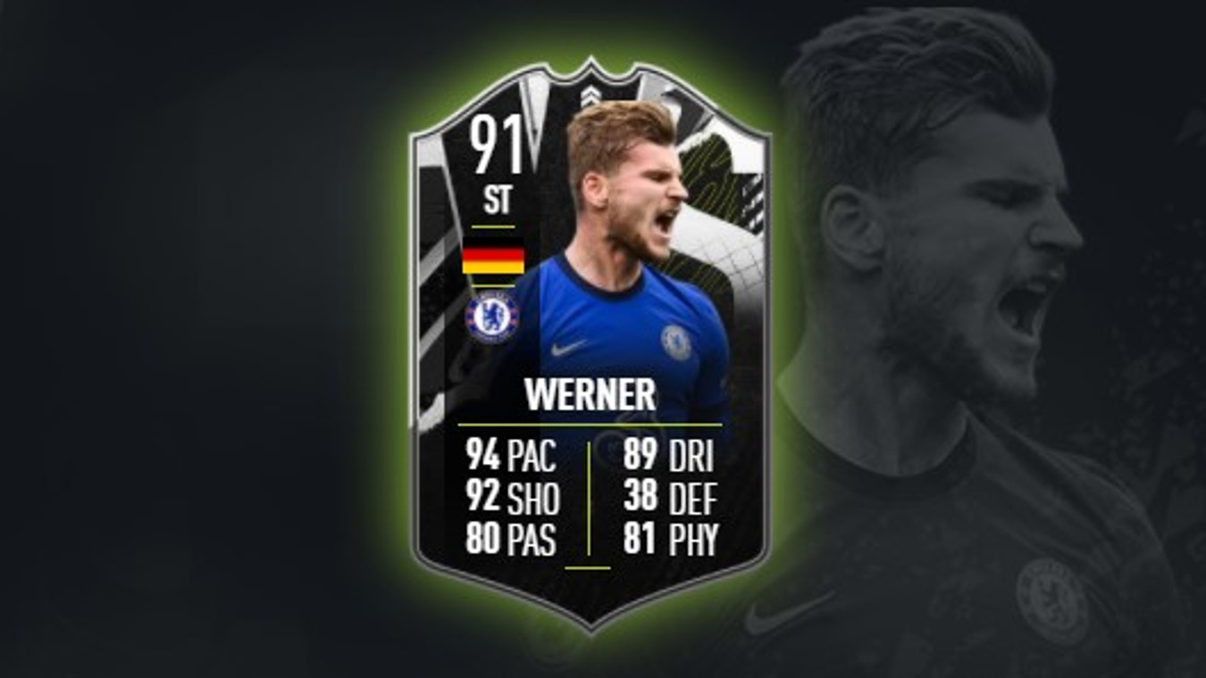 FIFA 21 Timo Werner Showdown SBC: Cheapest solutions, rewards, stats