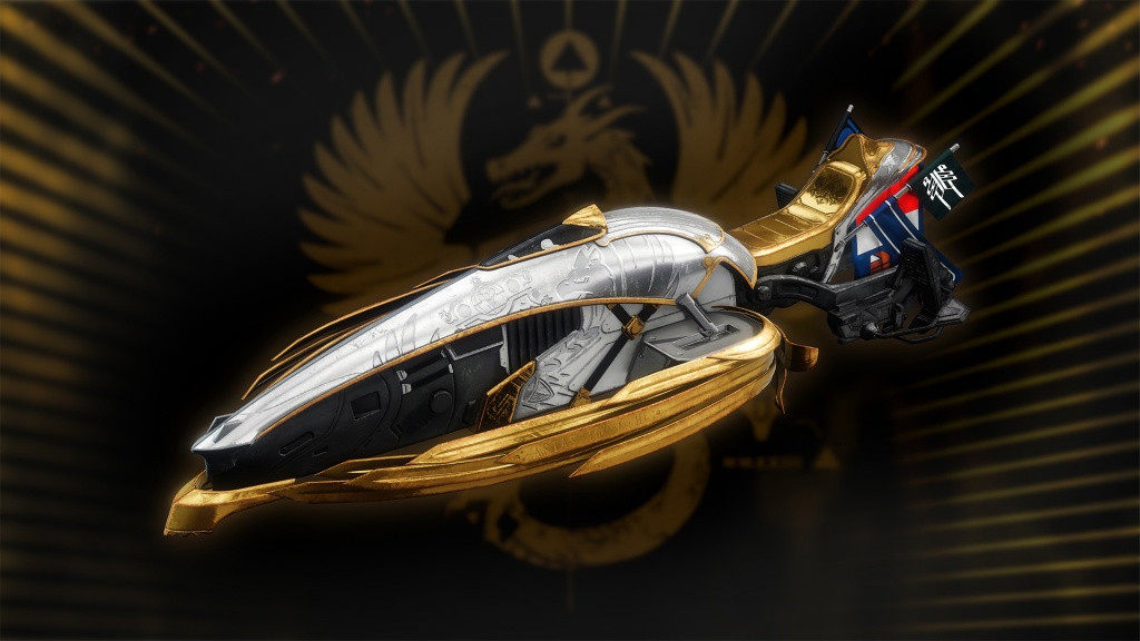 Destiny 2 Fire-Gilt Quadriga Exotic Sparrow. (Picture: Bungie)