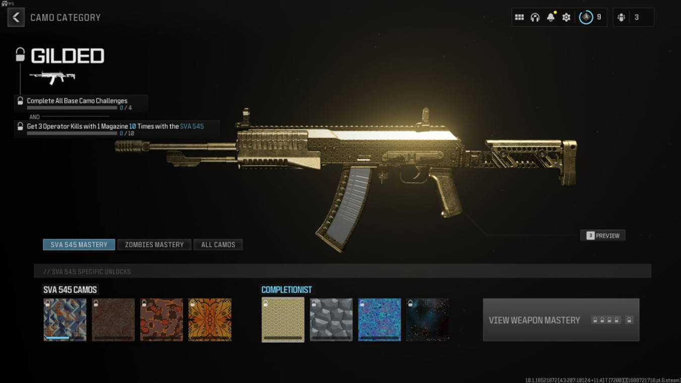 MW3: How to Get The Gilded Camo