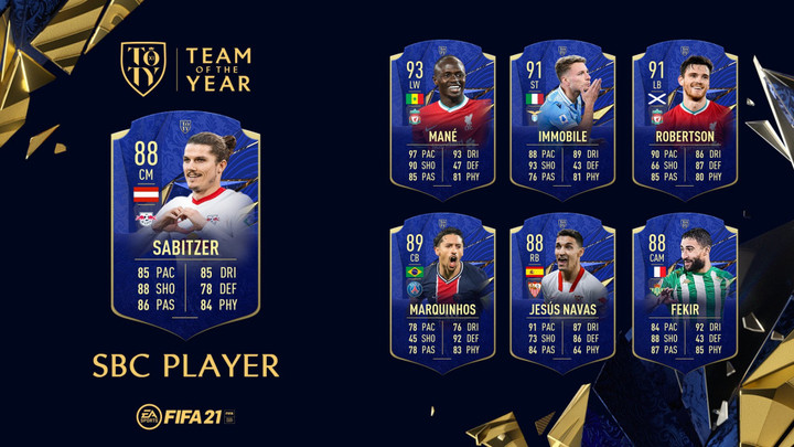 FIFA 21 Marcel Sabitzer TOTY Honorable Mention SBC: Cheapest solutions, stats, all rewards