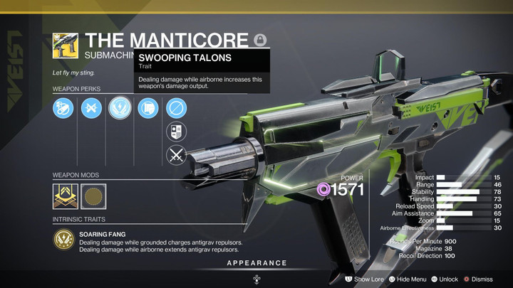 How to get the Manticore Exotic SMG in Destiny 2