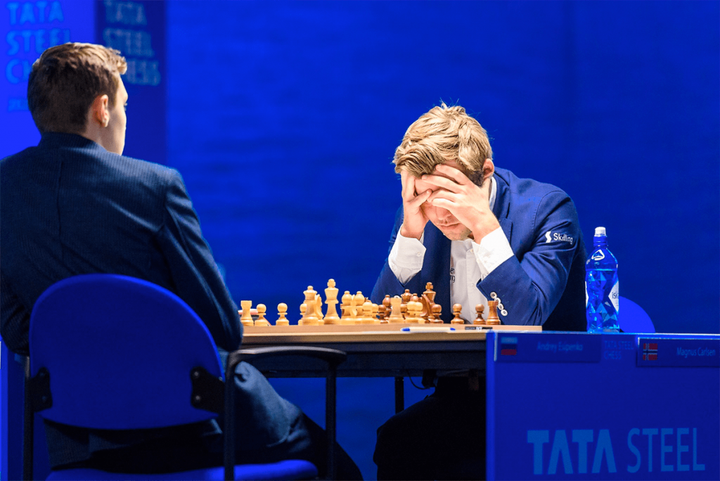 Chess World Champion Magnus Carlsen suffers upset at hands of prodigy Andrey Esipenko, 18