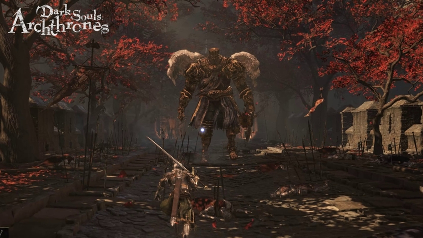 Dark Souls Archthrones Angelic Siege Golem Boss Fight Guide