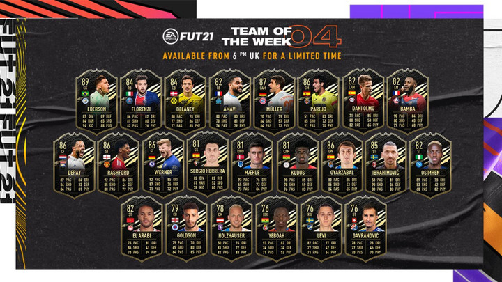 FIFA 21: TOTW 4 is live featuring Timo Werner, Marcus Rashford, Zlatan Ibrahimovic, and more