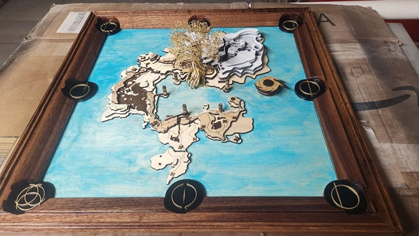 Dad Crafts Amazing 3D Elden Ring Map For Son, Celebrating 1000 Hours