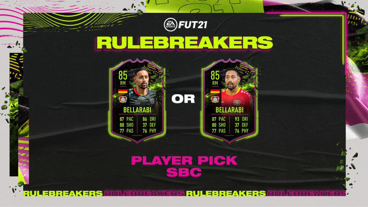 FIFA 21 Karim Bellarabi Players Choice Rulebreakers SBC: Requirements and cheap solutions