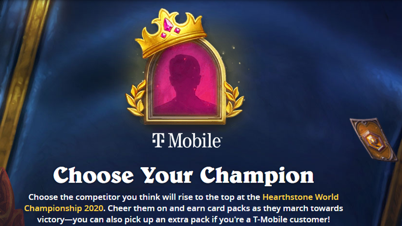 Hearthstone World Championship 2020: Choose your champion and earn free packs