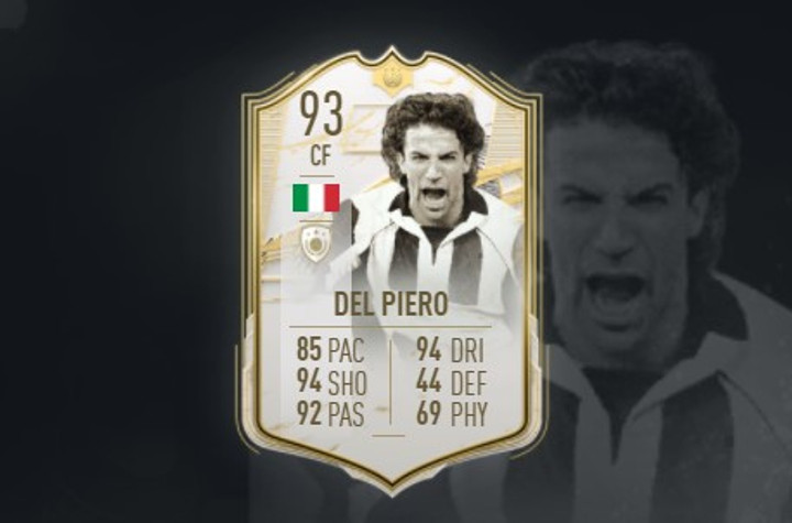 FIFA 21 Del Piero Icon SBC: Cheapest solutions, rewards, stats