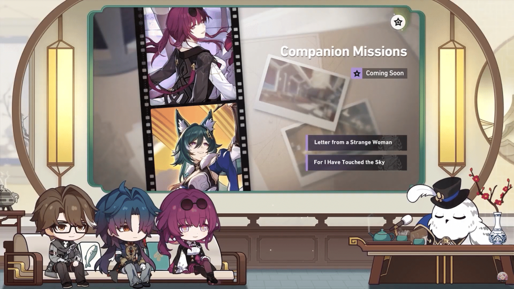 Kafka and Yukong Companion Missions In Honkai: Star Rail 1.2 update. (Picture: HoYoverse)