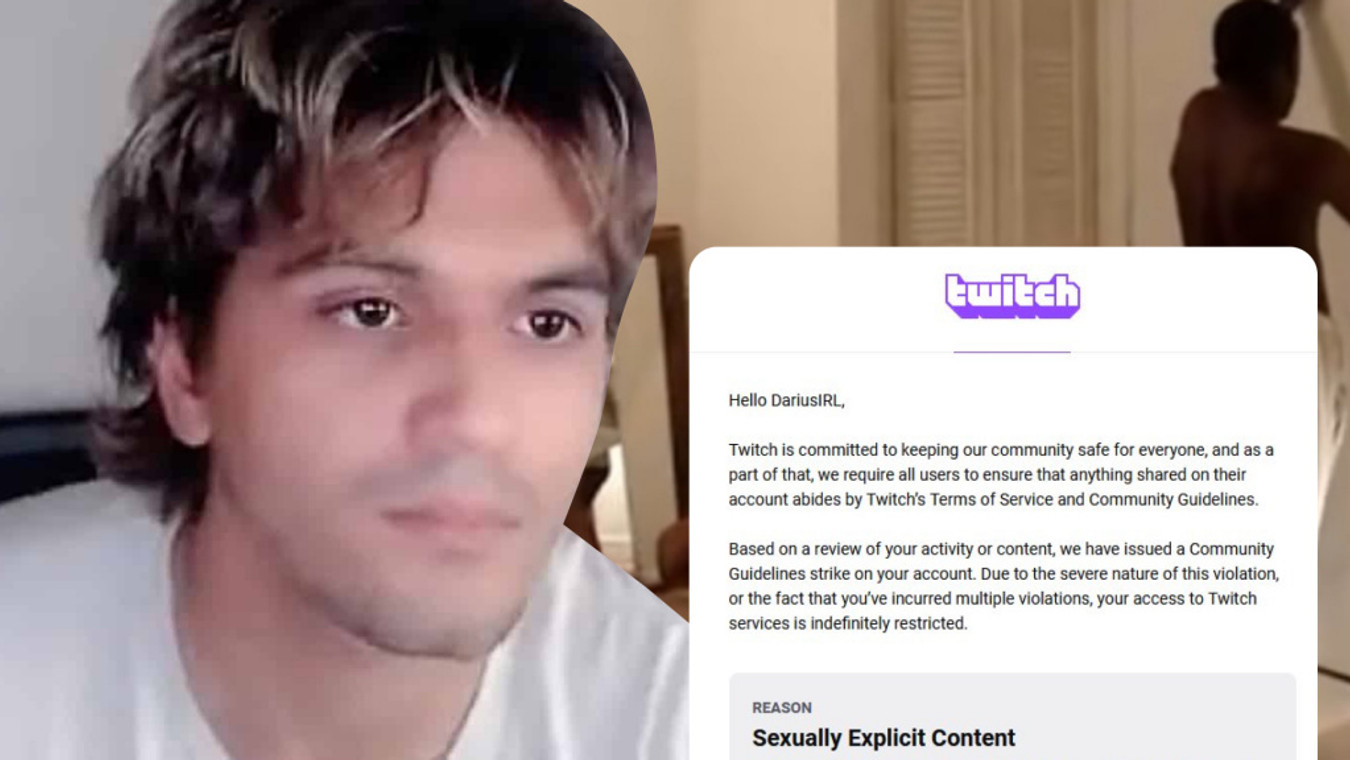 Twitch Streamer DariusIRL Permabanned For "Sexually Explicit" Meme Video