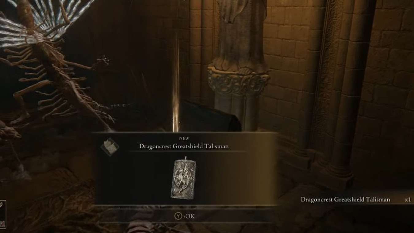 How to get and use Dragoncrest Greatshield Talisman in Elden Ring
