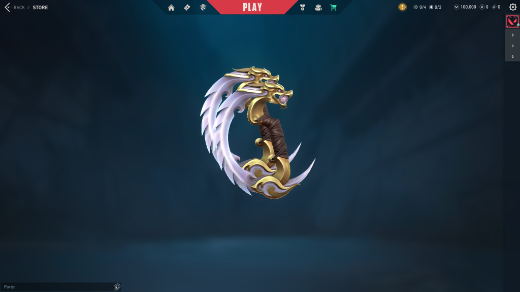 Blade of Imperium Melee Pearl Variant in Valorant. (Picture: Riot Games/GINX)