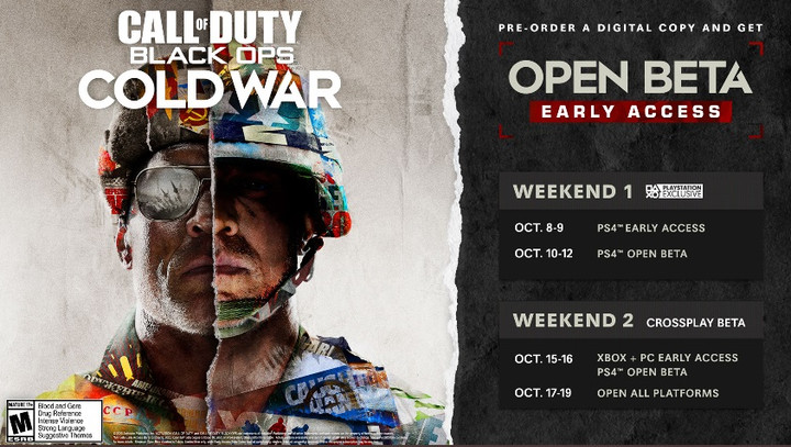 Black Ops Cold War open beta to start 8 October