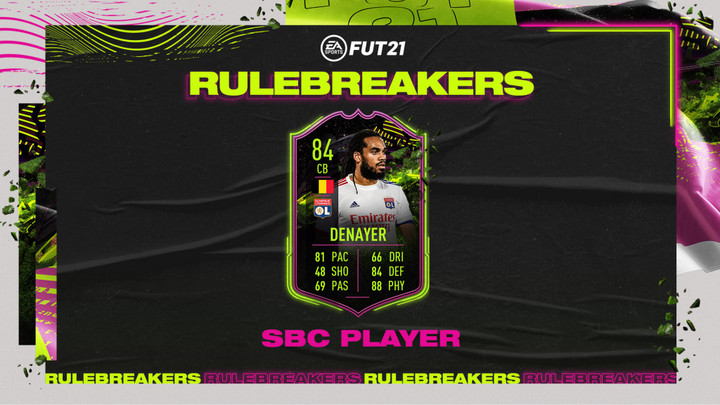 FIFA 21 Denayer Rulebreakers SBC: Stats, cheap solutions, and rewards