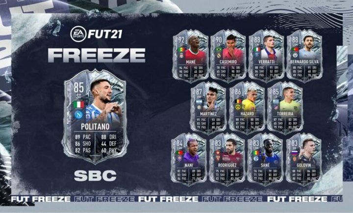 FIFA 21 Matteo Politano Freeze SBC: Cheap solutions, stats, and requirements