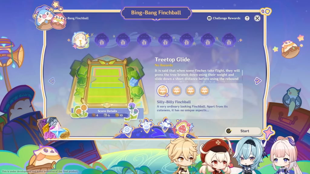 Bing-Bang Finchball mode in Genshin Impact Secret Summer Paradise Event. (Picture: HoYoverse)