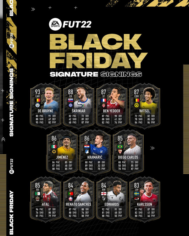 FIFA 22 Black Friday Signature Signings now live in packs
