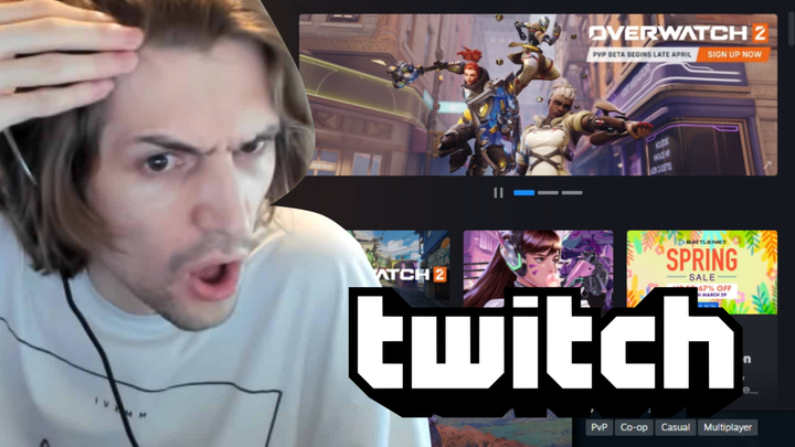 Twitch megastar xQc mistakenly leaks Overwatch 2 in livestream