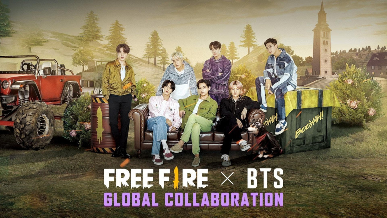 Famous k-pop band BTS set to arrive in Free Fire this March