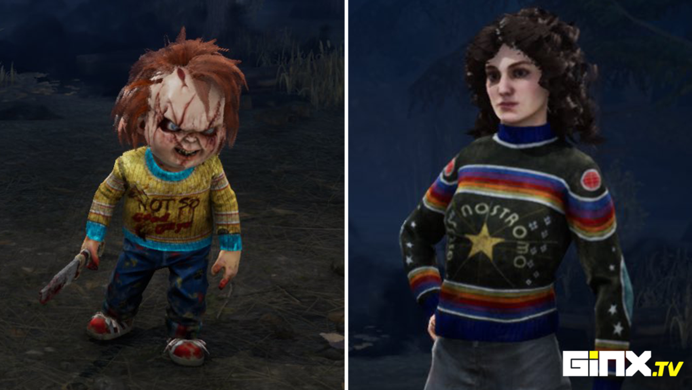 Dead By Daylight Gifts Ugly Sweaters To Chucky And Ellen Ripley