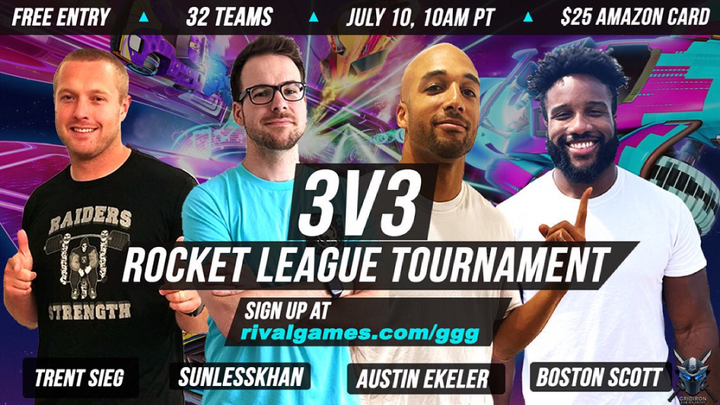 SunlessKhan x NFL players Rocket League tournament: How to register, schedule, prize pool, more