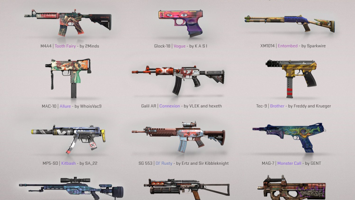 New Fracture Case adds 17 weapon skins in latest CS:GO update