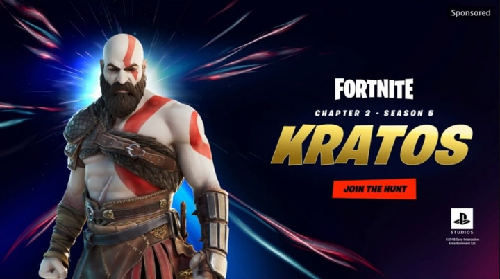 God of War's Kratos smashes into Fortnite item shop