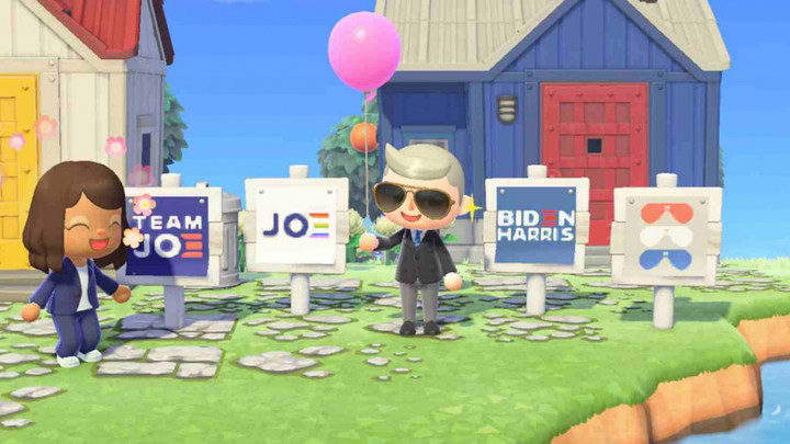US presidential candidate Joe Biden shows off his island in Animal Crossing: New Horizons