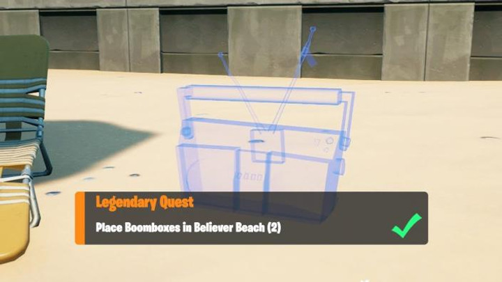 Where to place Boomboxes at Believer Beach in Fortnite Season 7