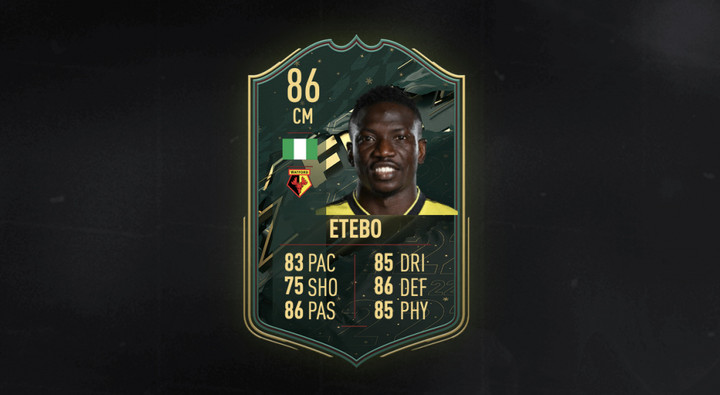 FIFA 22 Etebo Winter Wildcards SBC: Cheapest solutions, rewards, stats