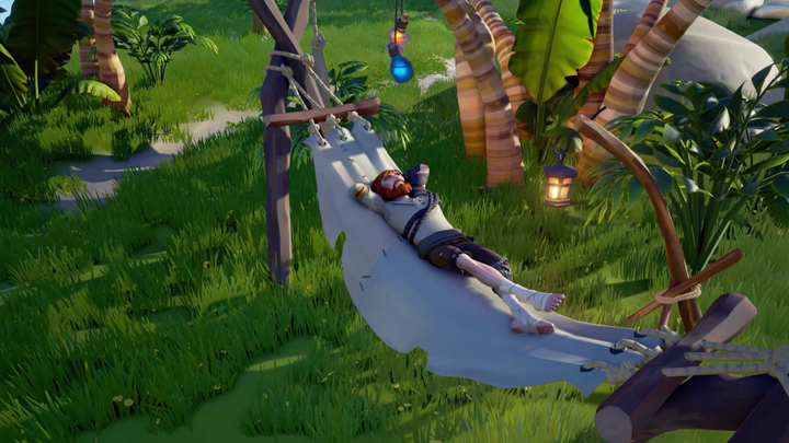 How to sit and sleep in Sea of Thieves