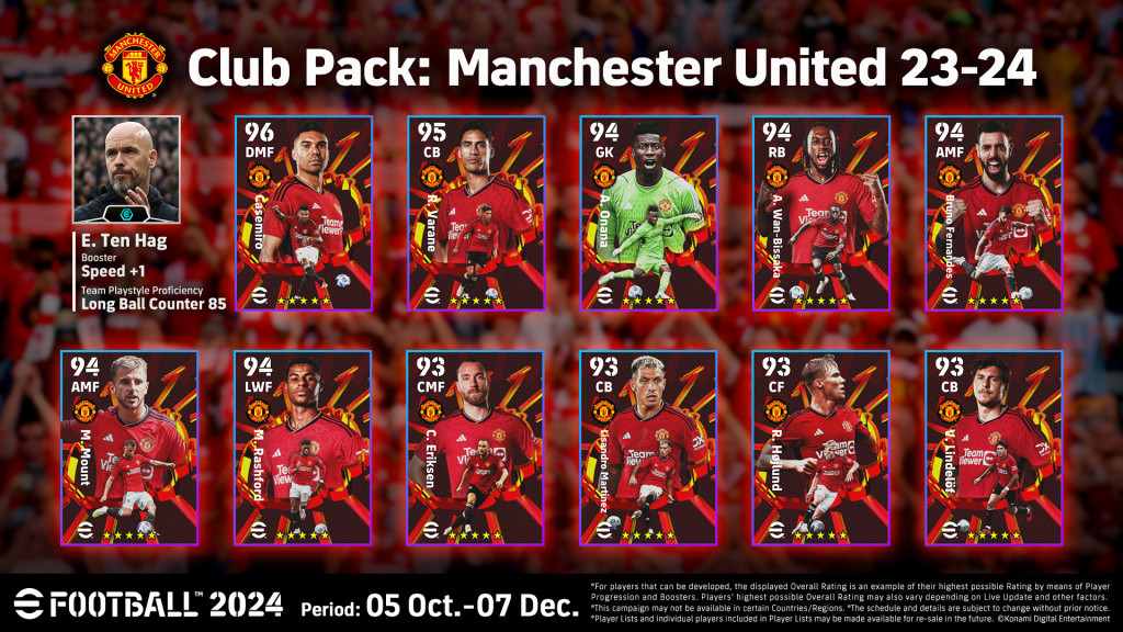 Manchester United FC Club Packs For 2023-24